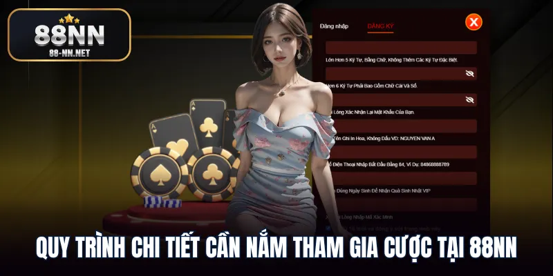Quy trình chi tiết cần nắm tham gia cược tại 88nn